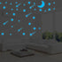 New Amazing Luminous Moon and Stars Wall Stickers for Kids Room Baby Nursery Home Decoration Wall Decals Glow