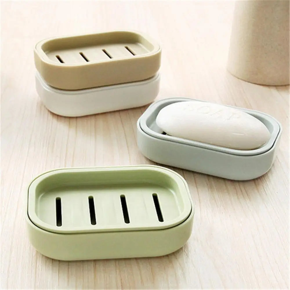 New Bathroom Dish Plate Case Home Shower Travel Hiking Holder Container Soap Box Plastic Soap Box Dispenser Soap Rack