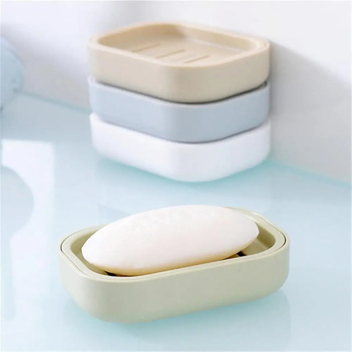 New Bathroom Dish Plate Case Home Shower Travel Hiking Holder Container Soap Box Plastic Soap Box Dispenser Soap Rack