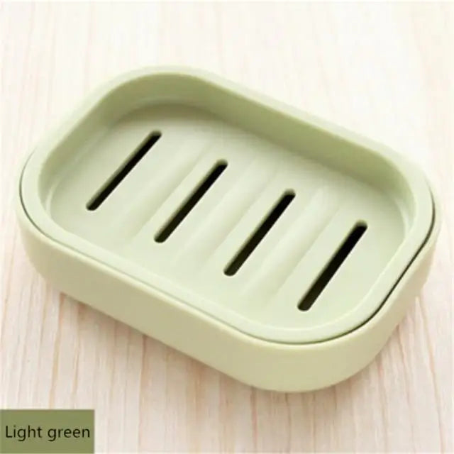 New Bathroom Dish Plate Case Home Shower Travel Hiking Holder Container Soap Box Plastic Soap Box Dispenser Soap Rack