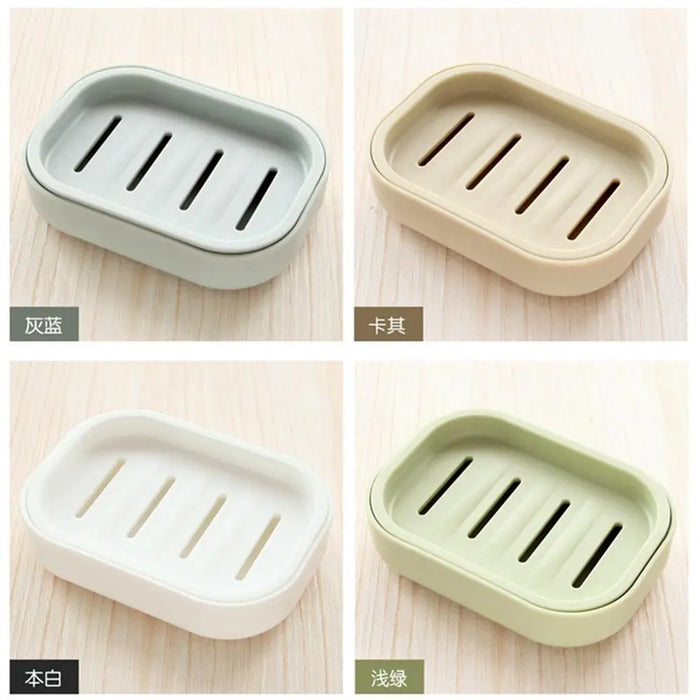 New Bathroom Dish Plate Case Home Shower Travel Hiking Holder Container Soap Box Plastic Soap Box Dispenser Soap Rack