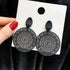 New Bohemian Luxury Black Ring Temperament Hollow-out Pattern Pendant Earrings For Women - Women Fashion Earrings - ALLURELATION - 573, Aesthetic Jewelry, Best Selling Earrings, Best Selling Jewelry, Cute Earrings, Dangel drop Earrings, earrings, Fashion Earrings, Fashion Jewelry, Gifts for women, jewelry, Retro Jewelry, Wedding Jewelry, women Earrings, women Fashion earrings - Stevvex.com