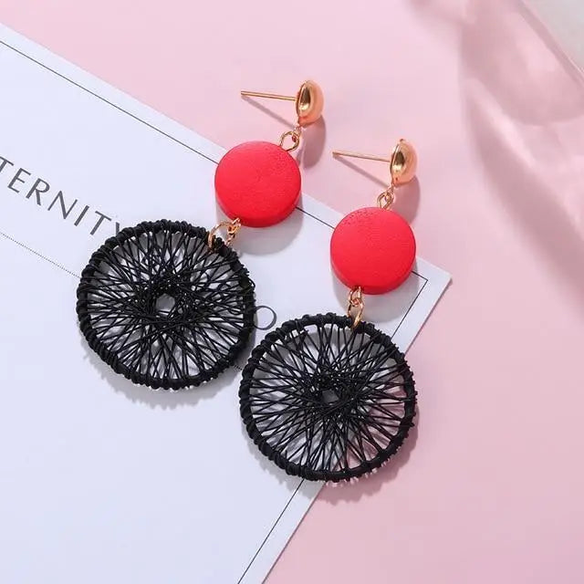 New Bohemian Luxury Statement Earrings for women Black Geometric Dangle Drop Gold Earrings - Women Fashion Jewelry for Wedding Gift - ALLURELATION - 573, Aesthetic Jewelry, Arcylic Earrings, Best Selling Earrings, Best Selling Jewelry, Cute Earrings, Dangle Earrings, earrings, Fashion Earrings, Fashion Jewelry, Gifts for women, jewelry, Retro Jewelry, Wedding Jewelry, women Earrings, women Fashion earrings - Stevvex.com