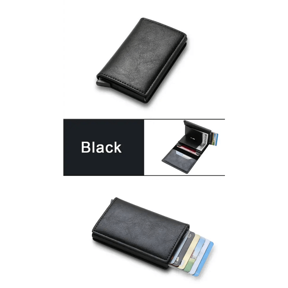 New Carbon Fiber Card Holder Wallets Luxury Men Brand Rfid Black Magic Trifold Leather Cool Slim Mini Wallet Small Money Bag Male Purses - Treko - carbon fiber wallet, card holder wallet, cool wallet, leather wallet, luxury wallet, man money bag, man purse, man wallet, men wallet, new wallet, rfid protection wallet, rfid wallet, wallet- Stevvex.com