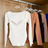 New Casual And Trendy Square Collar Long Sleeve Woman’s Sweaters Knitted Pullover Spring Autumn Sweater Winter Tops