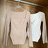 New Casual And Trendy Square Collar Long Sleeve Woman’s Sweaters Knitted Pullover Spring Autumn Sweater Winter Tops