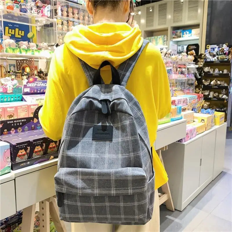 New Casual School Bag For Women And Girls Stylish Backpack Striped Book Packbags for Teenage - ALLURELATION - 575, Anti-theft Shoulder Bag, Backpacks, Bags, Bags for Girls, Bags for Ladies, Bags For Teenagers, Bags For Women, Bags in Demand, Best Selling Bags, Birthday Gift, Book Bag, Designer Female Bags, Elegant School Bags, Fashionable Backpacks, Gift Bags, Hot sale Bags, Laptop Bag, Luxury Bags, Matching Bags, Modern Bags, Picnic Bags, School Bags, Shopping Backpacks - Stevvex.com