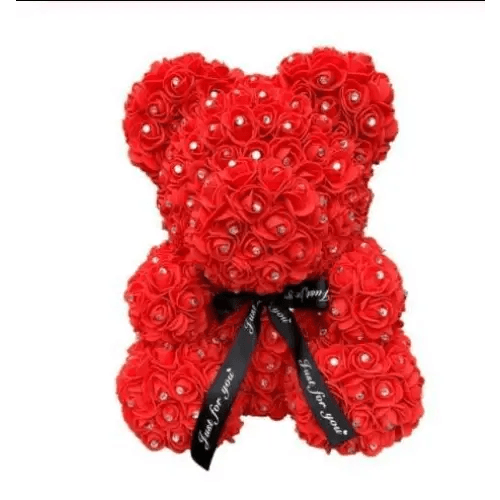 New Charming Diamond Rose Bears 40cm Artificial Flower Teddy Bears For Valentins’s Day Mother’s Day Birthday Gifts