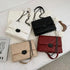 New Classic Embroidery Thread Small PU Leather Crossbody Bags For Women And Girls Trending Shoulder Female Handbags