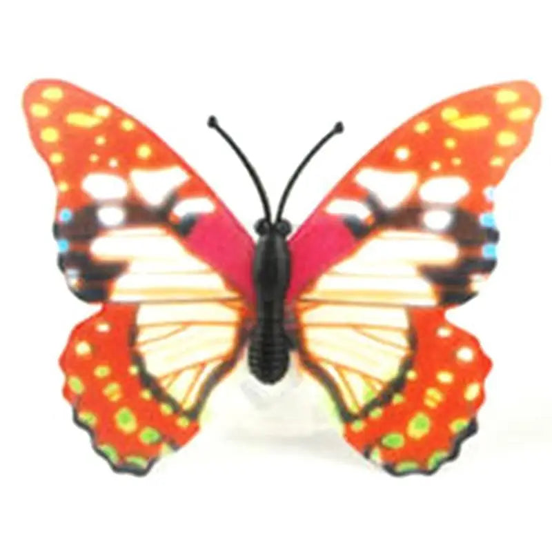 New Dazzling Colorful Luminous Butterfly LED Night Light Wedding Decorative Lamp Stickers Children Small Gifts TOYS