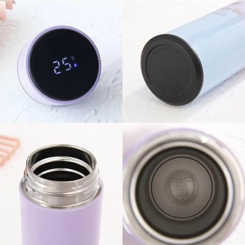 New Design 500ML Smart Thermos Water Bottle Led Digital Temperature Display Stainless Steel Coffee Thermal Mugs