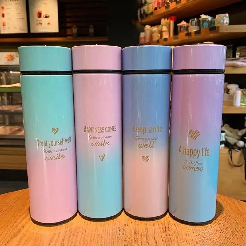 New Design 500ML Smart Thermos Water Bottle Led Digital Temperature Display Stainless Steel Coffee Thermal Mugs