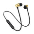 New Design Magnetic Wireless Bluetooth Earphone Music Neckband Sports Earphones For Running & Workout - Golden