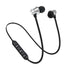 New Design Magnetic Wireless Bluetooth Earphone Music Neckband Sports Earphones For Running & Workout - Silver