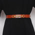 New Design Simple Black Plain Leather Belt For Women Classic Thin Skinny Waistbands Casual Women Dress Belts