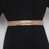 New Design Simple Black Plain Leather Belt For Women Classic Thin Skinny Waistbands Casual Women Dress Belts