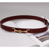 New Design Simple Black Plain Leather Belt For Women Classic Thin Skinny Waistbands Casual Women Dress Belts - Red