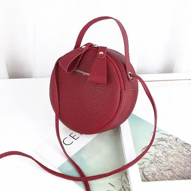 New Design Small Circular Bag For Women And Girls Fashionable Single Shoulder Slung Mobile Phone Ladies Purse Women’s