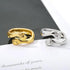 New Double Hand Rings Stylish Open Hug Romantic Lover Ring For Men Women And Girl Gold Wedding Rings Adjustable Sweet