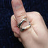 New Double Hand Rings Stylish Open Hug Romantic Lover Ring For Men Women And Girl Gold Wedding Rings Adjustable Sweet