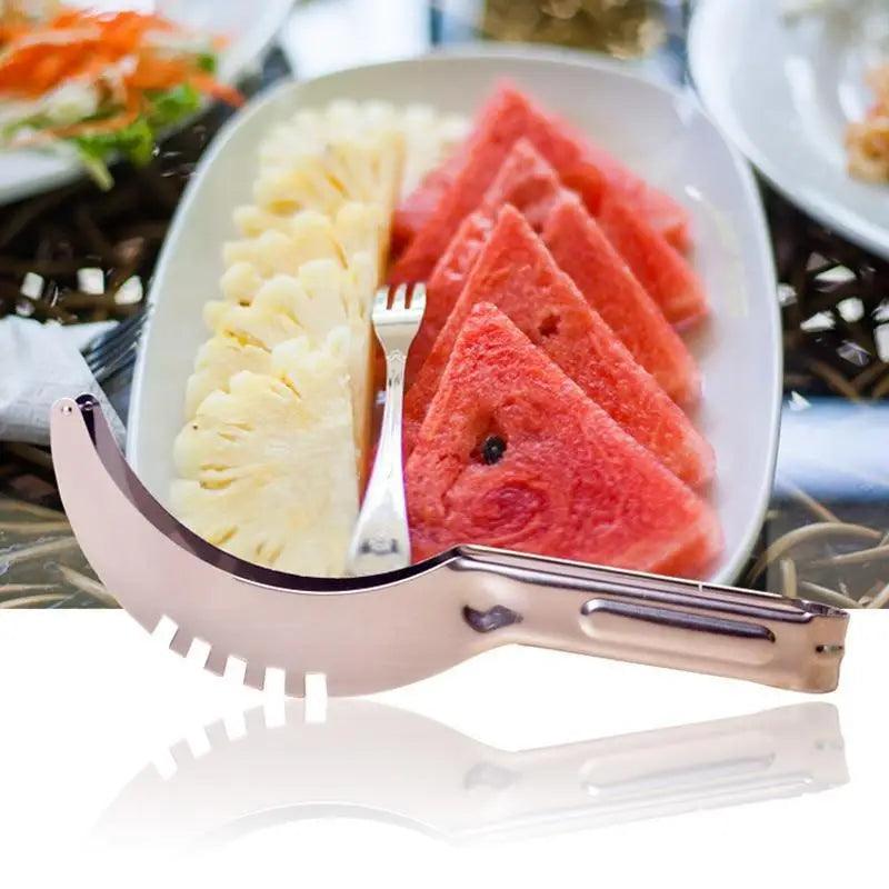 New Eco-Friendly 1pcs Stainless Steel Watermelon Slicer Cutter Knife For Fruit Tools Kitchen Accessories Gadgets Watermelon Spoons - ALLURELATION - 501, Best Selling slicer, Easy to slice, Easy to use, High Quality Kitchen Gadget, Hot Selling watermelon slicer, Kitchen Accessories, Kitchen expert slicer, Kitchen gadgets, Phenomenal kitchen instrument, Stainless Steel Watermelon Slicer, User friendly, Vigorous and durable design, Watermelon Cutter, Watermelon Slicer Knife, Watermelon Spoons - Stevvex.com