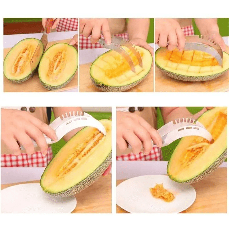 New Eco-Friendly 1pcs Stainless Steel Watermelon Slicer Cutter Knife For Fruit Tools Kitchen Accessories Gadgets Watermelon Spoons - ALLURELATION - 501, Best Selling slicer, Easy to slice, Easy to use, High Quality Kitchen Gadget, Hot Selling watermelon slicer, Kitchen Accessories, Kitchen expert slicer, Kitchen gadgets, Phenomenal kitchen instrument, Stainless Steel Watermelon Slicer, User friendly, Vigorous and durable design, Watermelon Cutter, Watermelon Slicer Knife, Watermelon Spoons - Stevvex.com