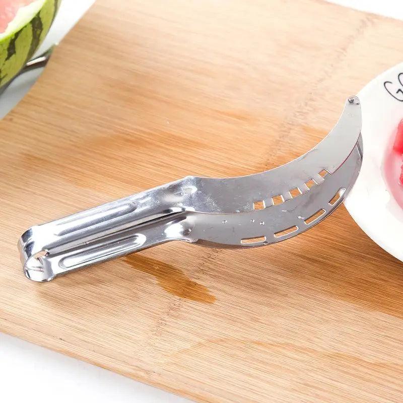 New Eco-Friendly 1pcs Stainless Steel Watermelon Slicer Cutter Knife For Fruit Tools Kitchen Accessories Gadgets Watermelon Spoons - ALLURELATION - 501, Best Selling slicer, Easy to slice, Easy to use, High Quality Kitchen Gadget, Hot Selling watermelon slicer, Kitchen Accessories, Kitchen expert slicer, Kitchen gadgets, Phenomenal kitchen instrument, Stainless Steel Watermelon Slicer, User friendly, Vigorous and durable design, Watermelon Cutter, Watermelon Slicer Knife, Watermelon Spoons - Stevvex.com