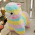 New Elegance 25cm Colorful Alpaca Plush Doll Baby Cute Animal Doll Soft Cotton stuffed doll Home Soft Toys Sleeping