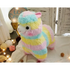 New Elegance 25cm Colorful Alpaca Plush Doll Baby Cute Animal Doll Soft Cotton stuffed doll Home Soft Toys Sleeping