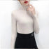 New Elegance Autumn/Winter Knitted Jumper Tops Turtleneck Pullovers Casual Sweaters Women Shirt Long Sleeve Tight