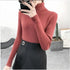 New Elegance Autumn/Winter Knitted Jumper Tops Turtleneck Pullovers Casual Sweaters Women Shirt Long Sleeve Tight