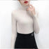 New Elegance Autumn/Winter Knitted Jumper Tops Turtleneck Pullovers Casual Sweaters Women Shirt Long Sleeve Tight