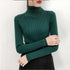 New Elegance Autumn/Winter Knitted Jumper Tops Turtleneck Pullovers Casual Sweaters Women Shirt Long Sleeve Tight