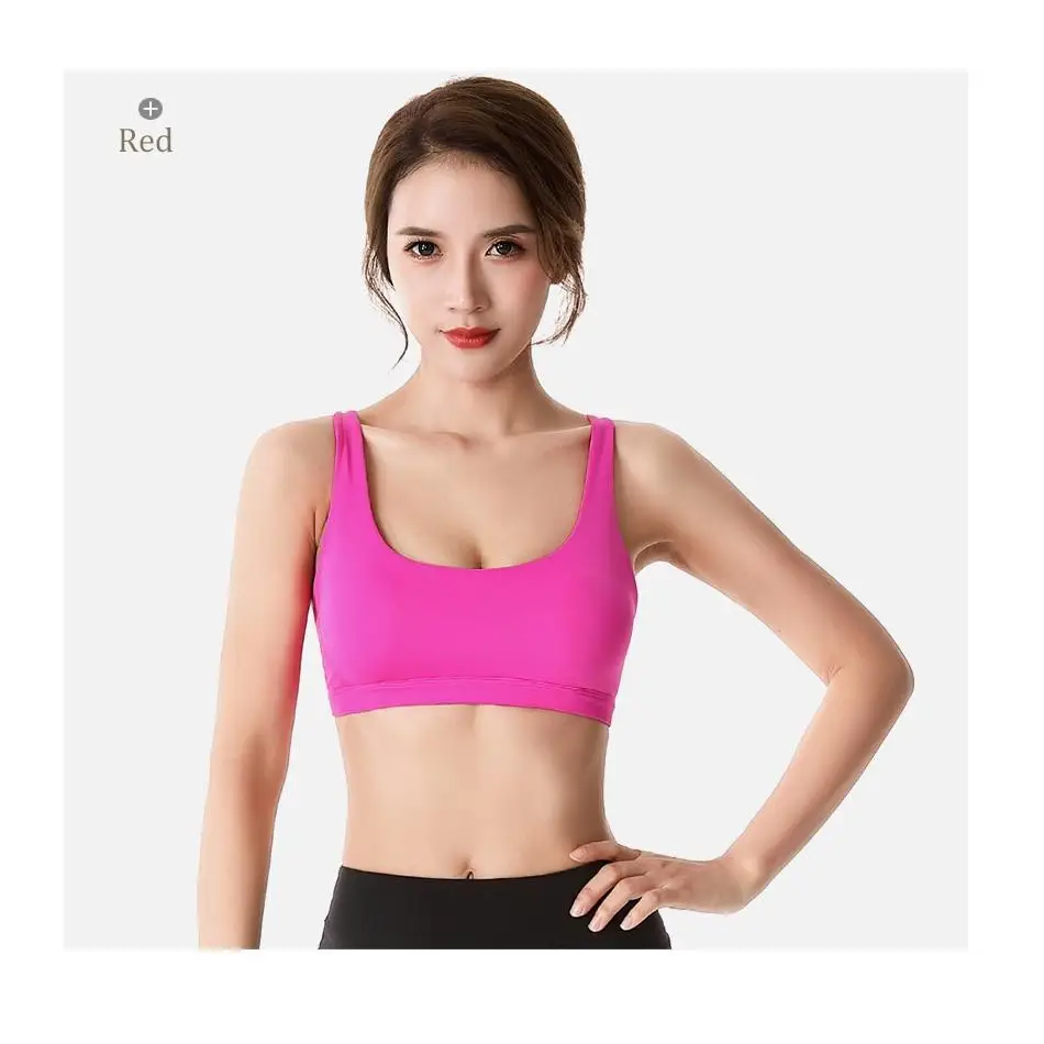 New Elegance Fitness Sports Bra for Women Push Up Wirefree Padded Crisscross Strappy Running Gym Training Workout Yoga