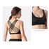 New Elegance Fitness Sports Bra for Women Push Up Wirefree Padded Crisscross Strappy Running Gym Training Workout Yoga