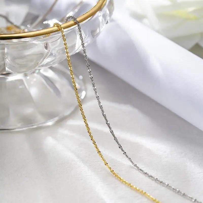 New Elegant 925 Sterling Silver Chain Choker Necklace Jewelry for women - Fashion Jewelry for women - ALLURELATION - 2021 Trending rings, 571, 572, 580, aesthetic jewelry, Birthday gift for Girlfriend, Birthday gift for wife, Choker Necklace, christmas gifts, cute Fashion jewelry, Elegant Jewelry, Elegant Necklaces, fashion jewelry, Jewelry, Necklace, Necklaces for women, Trending jewelry, trending necklaces, women Necklaces, womens jewelry - Stevvex.com