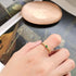 New Elegant Fashion 925 sterling silver green zircon adjustable open finger rings for women - Aesthetic Charm Jewelry