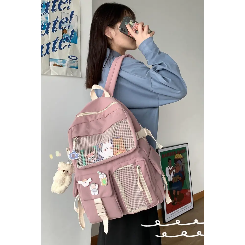 New Elegant Waterproof Backpack For Ladies And Women Cute Student Bookbag/Trevel Bag for Teenager Girls - ALU92986HIJ