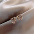 New Exquisite Design Copper Color Zircon Flower Leaf Garland Women Earrings For Women And Girls - Fashionable Jewelry