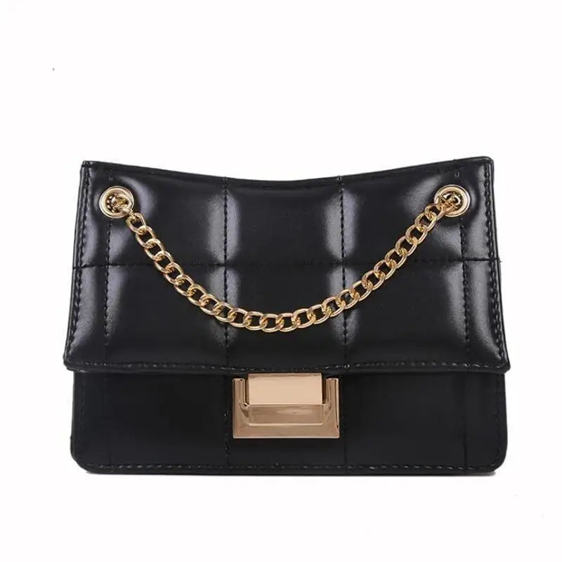 New Fancy Chain Strap Shoulder Bags for Women Summer Fashion Crossbody Bags PU Leather Lady Purses and Handbags