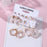New Fashion Heart Drop Earrings For Women Vintage Geometric Sweet Dangle Hanging Earrings For Ladies And Girls - 6
