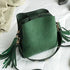 New Fashionable Scrub Women Bucket Bag Vintage Tassel Messenger Bag High Quality Shoulder Bag Simple Crossbody Bag