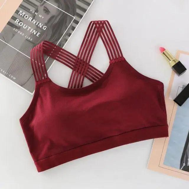 New Fashionable Seamless Sports Bra Women Fitness Top Gym Yoga Bra Shockproof Push Up Sport Bra Running Yoga Gym Crop