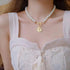 New Fashionable Two Layers Modern Choker Necklace For Women And Girls Shinny Gold Color Necklace Choker Jewelry