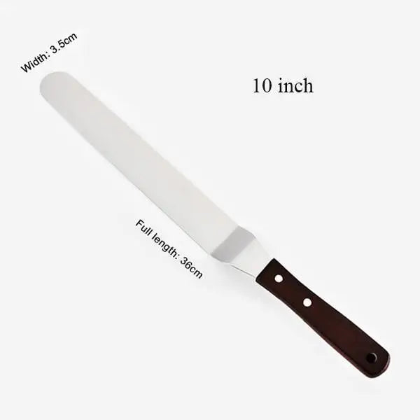 New Incredible 4/6/8/10 Inch Stainless Steel Cake Spatula Butter Cream Icing Frosting Knife Smoother Kitchen Pastry