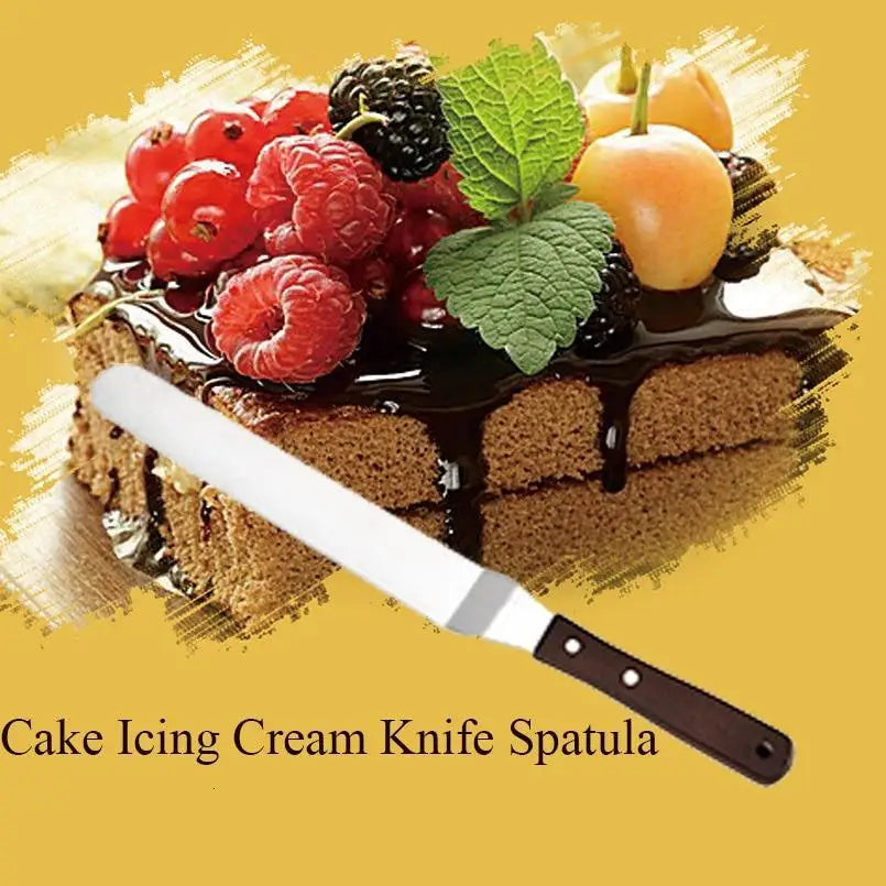 New Incredible 4/6/8/10 Inch Stainless Steel Cake Spatula Butter Cream Icing Frosting Knife Smoother Kitchen Pastry