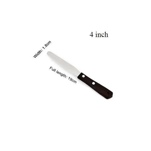 New Incredible 4/6/8/10 Inch Stainless Steel Cake Spatula Butter Cream Icing Frosting Knife Smoother Kitchen Pastry