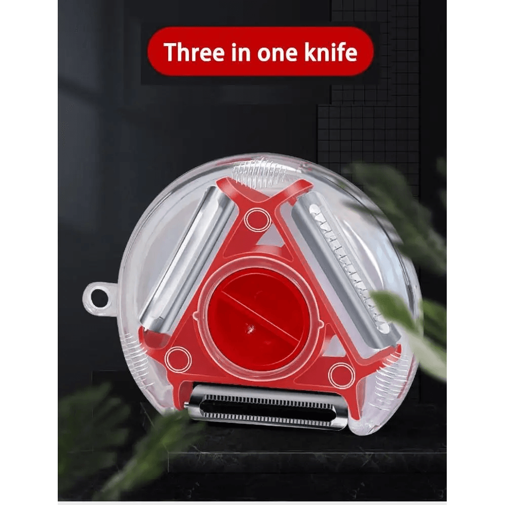 New Incredible Magic Trio Peeler Set Slicer Stainless Steel Peeler Shredder Cutter Multi Peel Blade Kitchen Tool