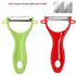 New Incredible Magic Trio Peeler Set Slicer Stainless Steel Peeler Shredder Cutter Multi Peel Blade Kitchen Tool - Red