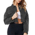 New Incredible Spring Women Sexy Ripped Denim Jackets Vintage Casual Short Jean Jacket Puff Sleeve Winter Female Coat